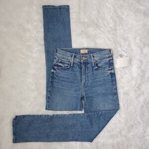 Mother Dazzler Mid Rise Straight Ankle Jeans 24 / 0